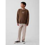 Gap Erkek Çocuk Bej Keten Karışımı Relaxed Easy Pantolon - 8 Yaş