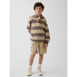 Gap Erkek Çocuk Bej Relaxed Easy Kargo Şort - 8 Yaş