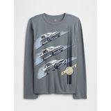 Gap Erkek Çocuk Gri Grafik Baskılı T-Shirt - 10 Yaş
