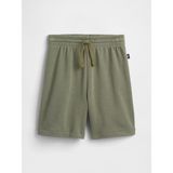 Gap Erkek Çocuk Haki Relaxed Pull-On Fransız Havlu Kumaş Şort - Yeşil - 4 - 5 Yaş