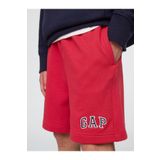 GAP Erkek Çocuk Kırmızı Gap Logo Havlu Kumaş Şort