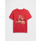 Gap Erkek Çocuk Kırmızı Grafik Baskılı T-Shirt - 6 - 7 Yaş