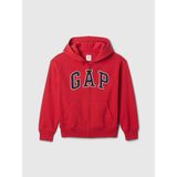 Gap Erkek Çocuk Kırmızı Kids Relaxed Gap Logo Fermuarlı Sweatshirt - XS