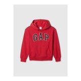 GAP Erkek Çocuk Kırmızı Kids Relaxed Logo Fermuarlı Sweatshirt