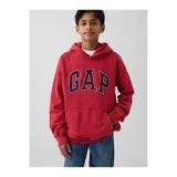 GAP Erkek Çocuk Kırmızı VintageSoft Arch Logo Sweatshirt