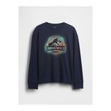 GAP Erkek Çocuk Lacivert Grafik Baskılı T-Shirt