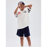 Gap Erkek Çocuk Lacivert Relaxed Pull-On Fransız Havlu Kumaş Şort - 4 - 5 Yaş