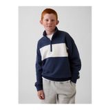 GAP Erkek Çocuk Lacivert VintageSoft Yarım Fermuarlı Sweatshirt