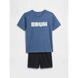 Gap Erkek Çocuk Mavi %100 Recycled Pijama Takımı - 8 Yaş