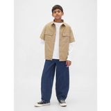 GAP Erkek Çocuk Mavi Easy Baggy Barrel Jean Pantolon, 8 Yaş