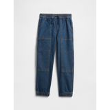 Gap Erkek Çocuk Mavi Relaxed Pull-On Denim Jogger Pantolon - XL