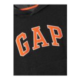 GAP Erkek Çocuk Siyah Gap Logo Fleece Sweatshirt
