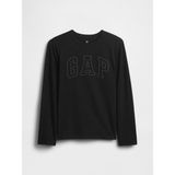 GAP Erkek Çocuk Siyah Gap Logo T-Shirt