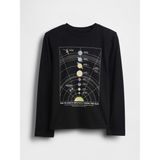 GAP Erkek Çocuk Siyah Grafik Baskılı T-Shirt, 4-5 Yaş