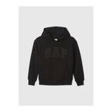 GAP Erkek Çocuk Siyah Logo Kapüşonlu Sweatshirt