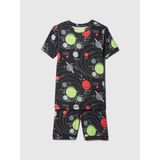 Gap Erkek Çocuk Siyah Organik Pamuk Desenli Pijama Takımı - 4 Yaş