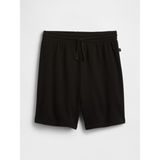 Gap Erkek Çocuk Siyah Relaxed Pull-On Fransız Havlu Kumaş Şort - 10 Yaş