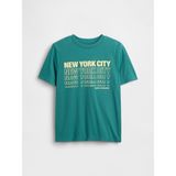 Gap Erkek Çocuk Yeşil Grafik Baskılı T-Shirt - 14 - 16 Yaş