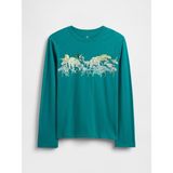 Gap Erkek Çocuk Yeşil Grafik Baskılı T-Shirt - 6 - 7 Yaş