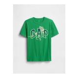 GAP Erkek Çocuk Yeşil Grafik Baskılı T-Shirt