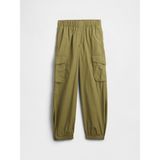 GAP Erkek Çocuk Yeşil Pull-On Paraşüt Kargo Pantolon, 4-5 Yaş