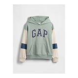 GAP Erkek Çocuk Yeşil Relaxed Logo Fransız Havlu Kumaş Sweatshirt