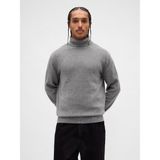 GAP Erkek Gri CashSoft Turtleneck Kazak