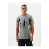 GAP Erkek Gri Everyday Soft Logo T-shirt