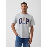 Gap Erkek Gri Everyday Soft Relaxed Gap Logo T-Shirt - 2XL