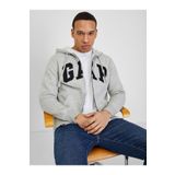 GAP Erkek Gri Gap Logo Kapüşonlu Sweatshirt