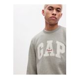 GAP Erkek Gri Logo Bisiklet Yaka Sweatshirt
