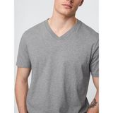 Gap Erkek Gri Pamuklu Jersey V Yaka T-Shirt - 2XL