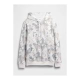 GAP Erkek Gri Relaxed Kamuflaj Logo Sweatshirt