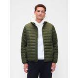 Gap Erkek Haki 100% Geri Dönüştürülmüş Relaxed Coldcontrol Şişme Mont - Yeşil - S
