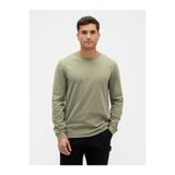 GAP Erkek Haki Everyday Soft Bisiklet Yaka T-Shirt