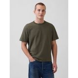 Gap Erkek Haki Heavyweight Original T-Shirt - Yeşil - XS
