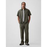 Gap Erkek Haki Poplin '90S Loose Pantolon - Yeşil - M