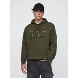 Gap Erkek Haki Relaxed Gap Logo Sweatshirt - Yeşil