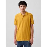Gap Erkek Hardal Pique Polo Yaka T-Shirt - M