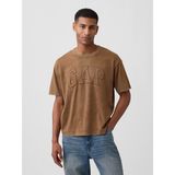Gap Erkek Kahverengi Everyday Soft Boxy Gap Logo T-Shirt