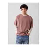 GAP Erkek Kahverengi VintageSoft Boxy T-Shirt