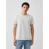 Gap Erkek Kırık Beyaz Everyday Soft Gap Mini Logo T-Shirt