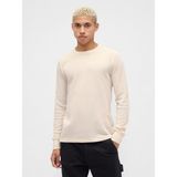 Gap Erkek Kırık Beyaz Gap Logo Waffle-Knit Crewneck T-Shirt - 2XL