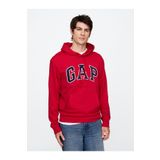 GAP Erkek Kırmızı Gap Logo Fransız Havlu Kumaş Sweatshirt