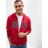 Gap Erkek Kırmızı Gap Logo Relaxed Fleece Fermuarlı Sweatshirt