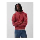 GAP Erkek Kırmızı Heavyweight Oversized Sweatshirt