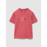 Gap Erkek Kırmızı Heavyweight Tonal Gap Logo T-Shirt