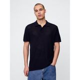 Gap Erkek Koyu Gri Dokulu Kroşe Polo T-Shirt - XS