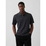 GAP Erkek Koyu Gri Relaxed Pique Polo T-Shirt
