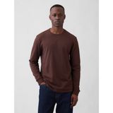 Gap Erkek Koyu Kahverengi Everyday Soft Bisiklet Yaka T-Shirt - XS